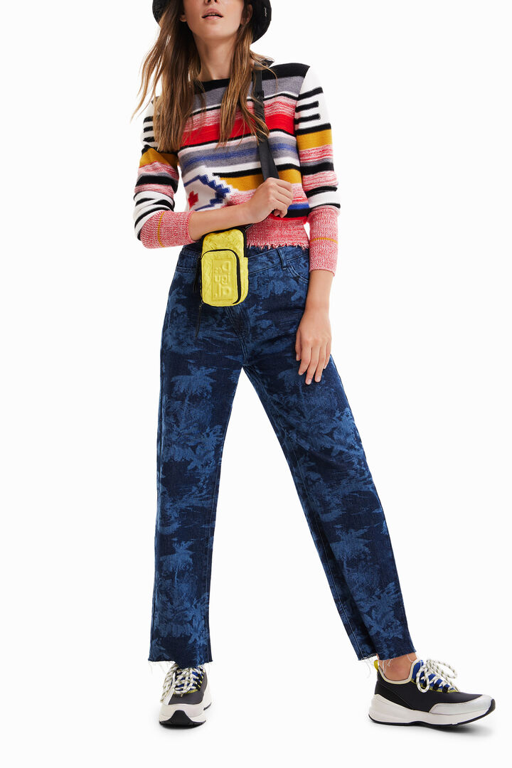 Pull ethnique rayures | Desigual