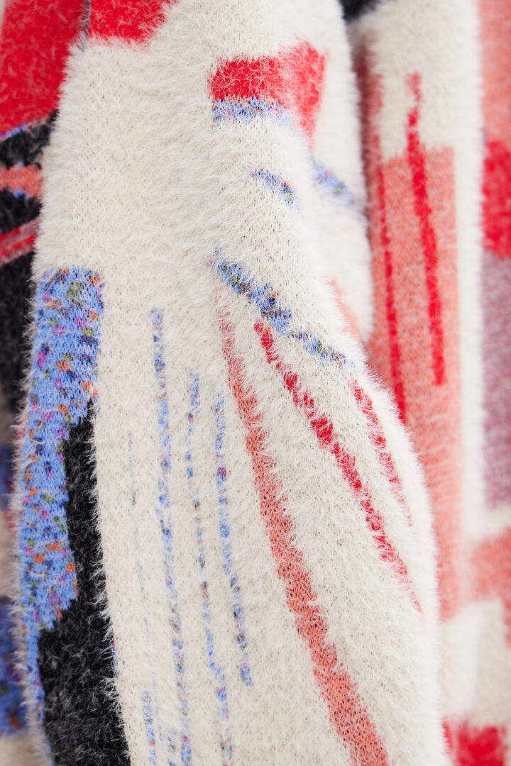 Multicoloured geometric jumper | Desigual
