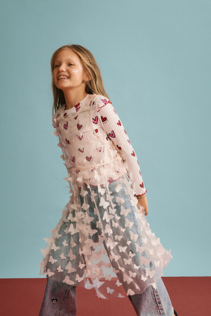 Dress with butterfly appliqués | Desigual