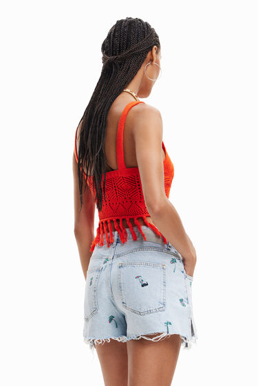 Top cropped crochet | Desigual