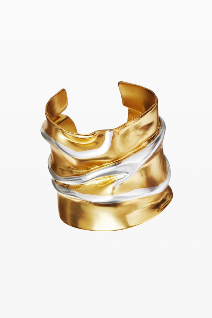 Large two-tone bracelet gold and silver plated Zalio | Desigual