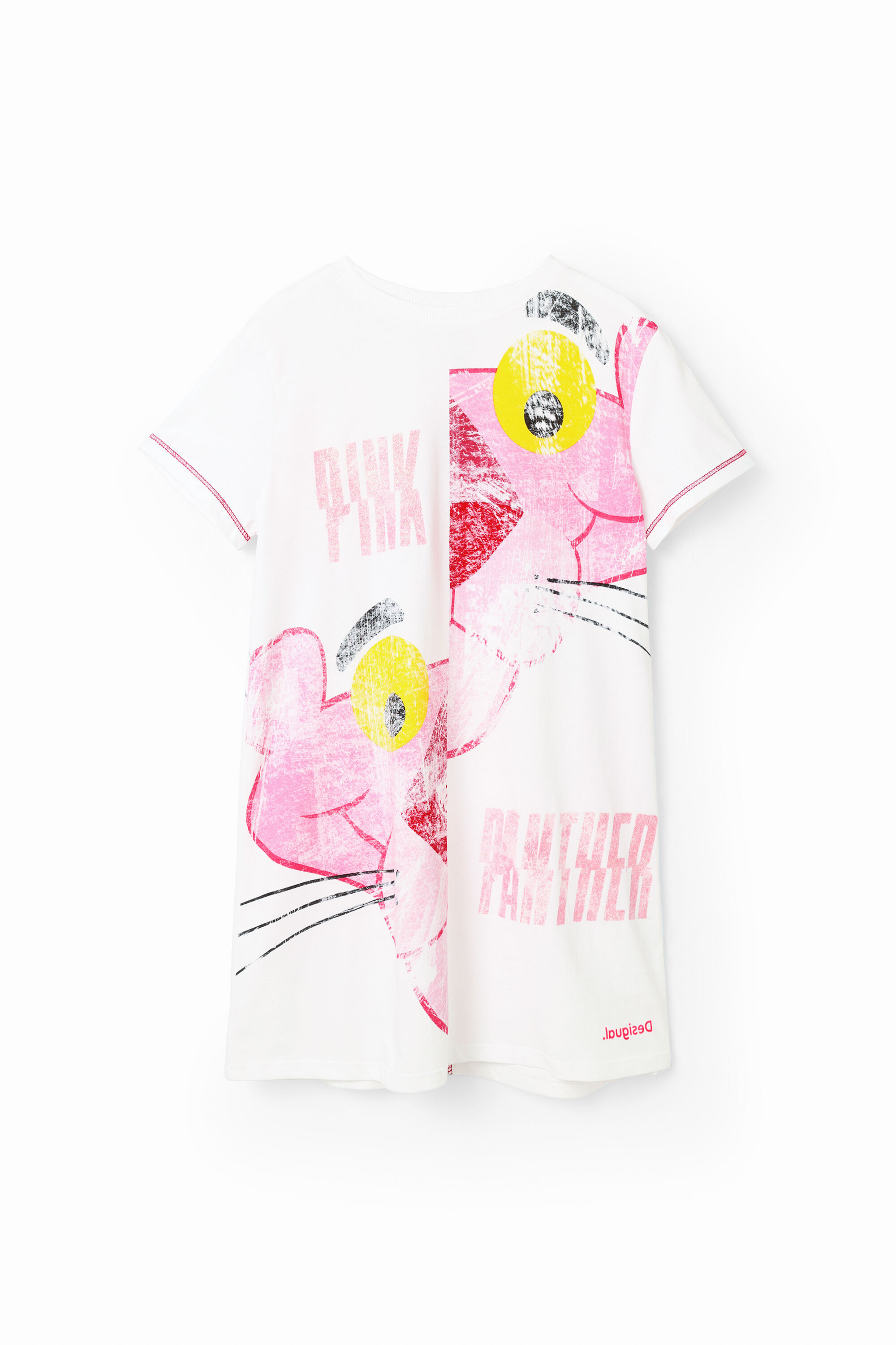 Robe t-shirt Panthère rose