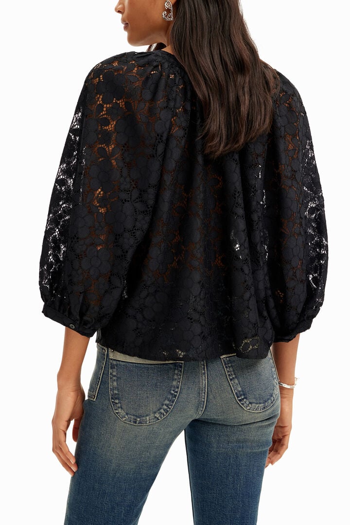 Blusa pizzo floreale | Desigual