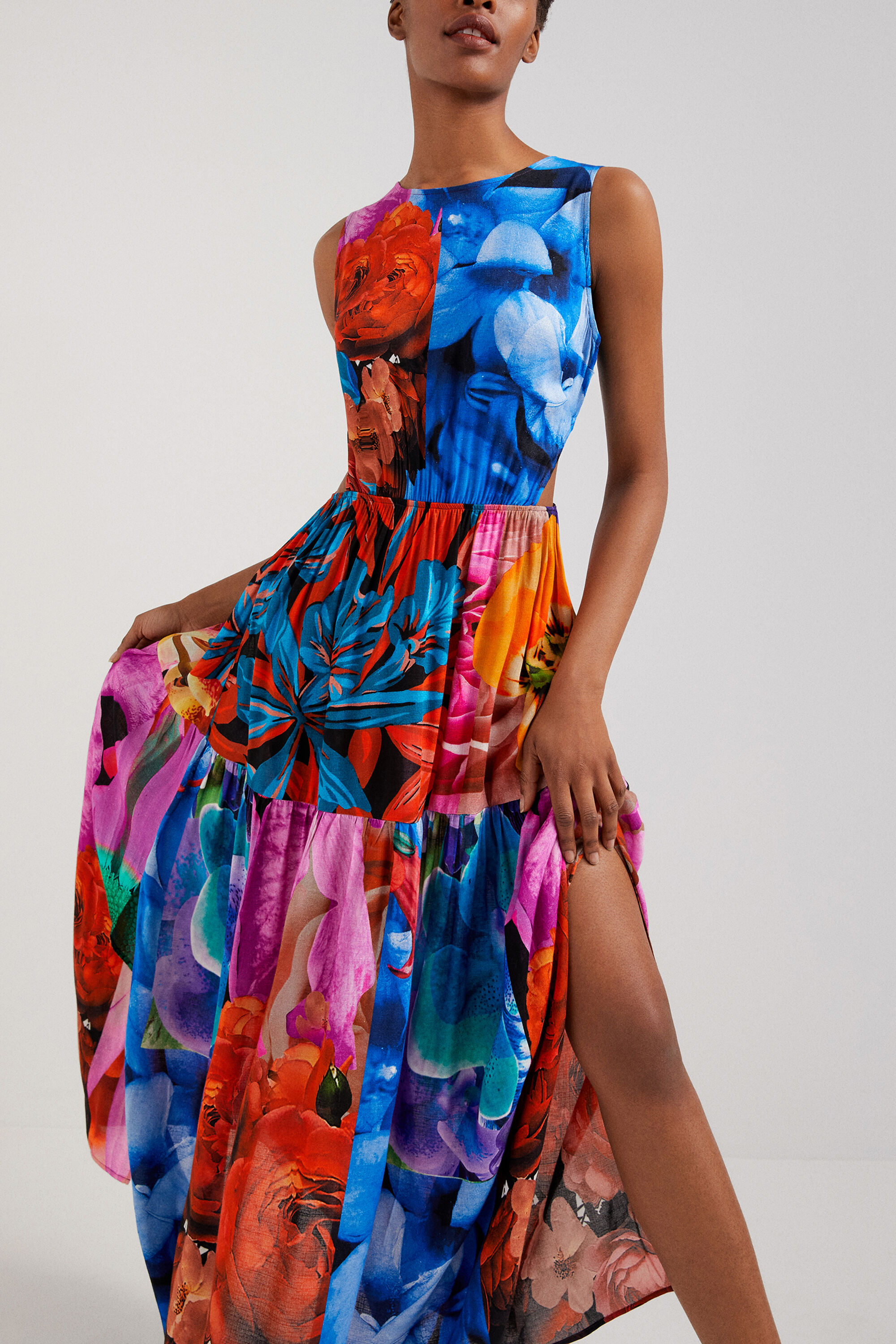 Floral cut-out dress | Desigual.com
