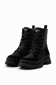 Bota cordons efecte lleopard | Desigual