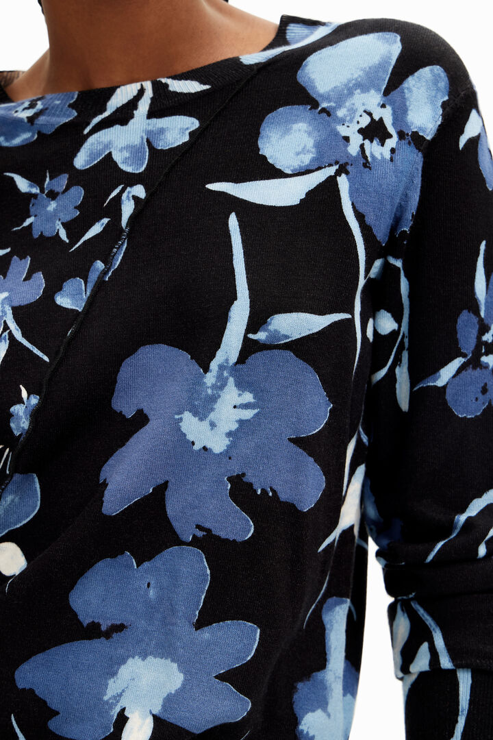 Patchwork floral pullover | Desigual