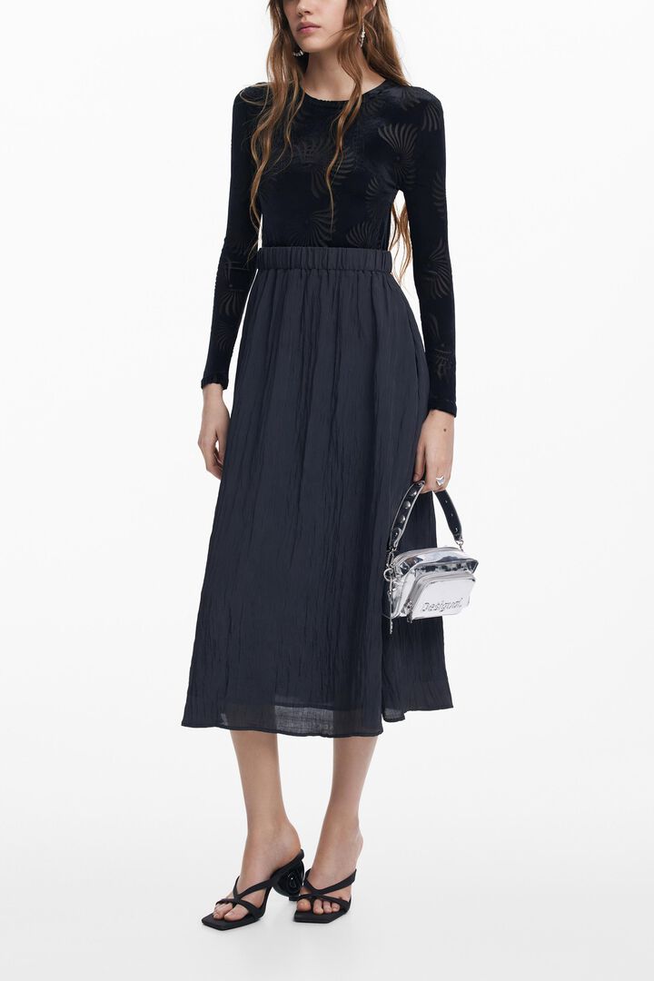 Vestido combinado estampado | Desigual