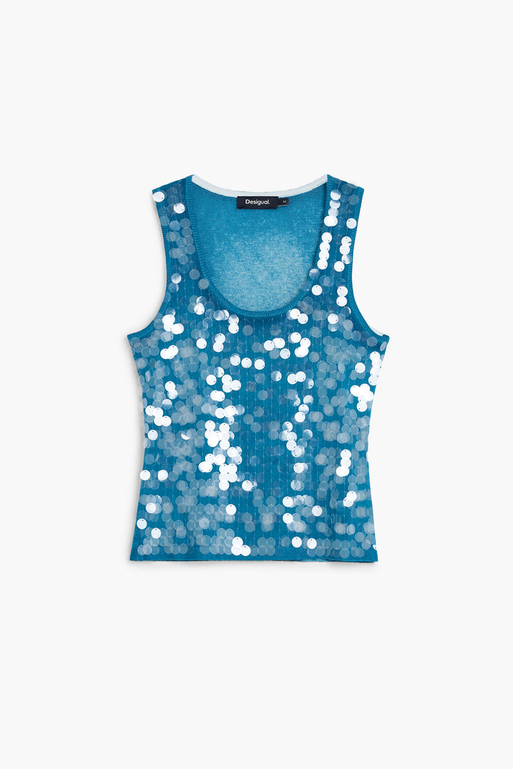 sequin strappy top