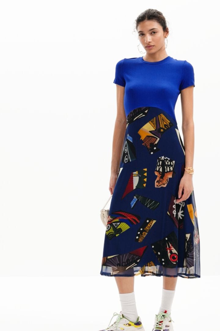 Sukienka midi łączona M. Christian Lacroix | Desigual