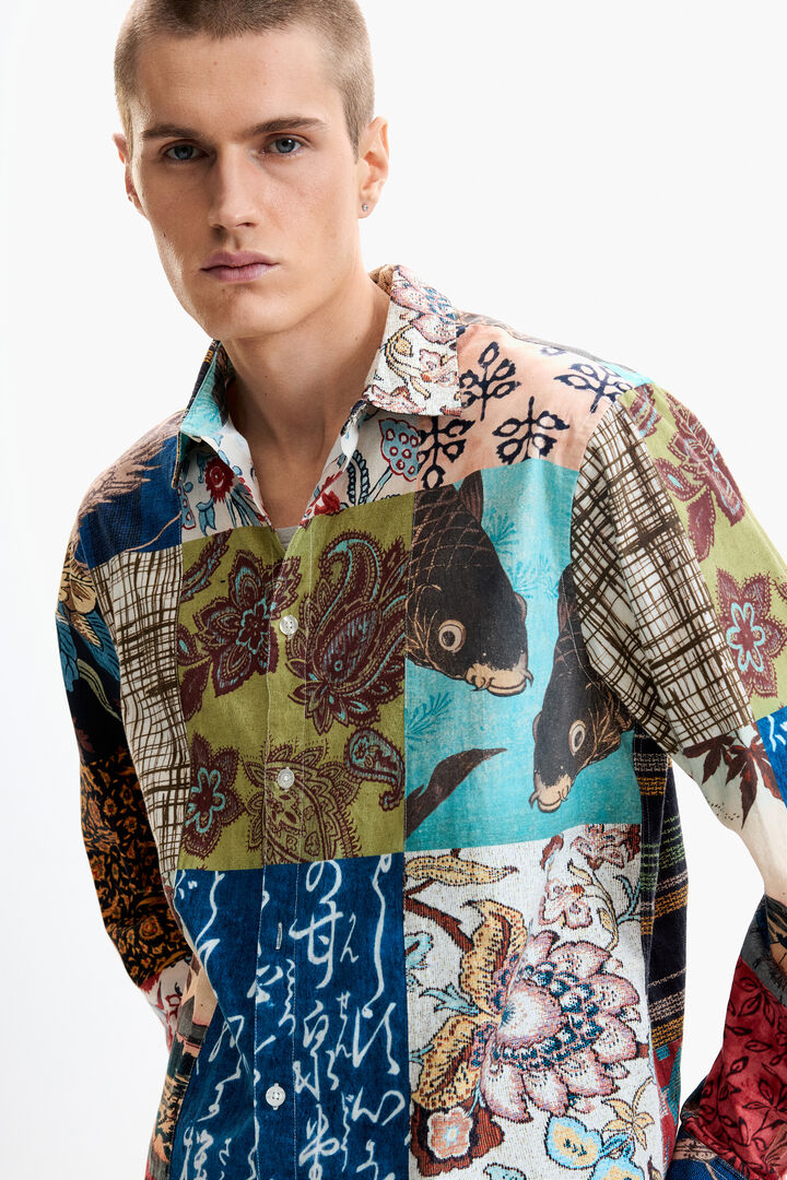 &Pi;&omicron;&upsilon;&kappa;ά&mu;&iota;&sigma;&omicron; &mu;&epsilon; &epsilon;&phi;έ patch &kappa;&alpha;&rho;&alpha;&beta;ό&pi;&alpha;&nu;&omicron; | Desigual