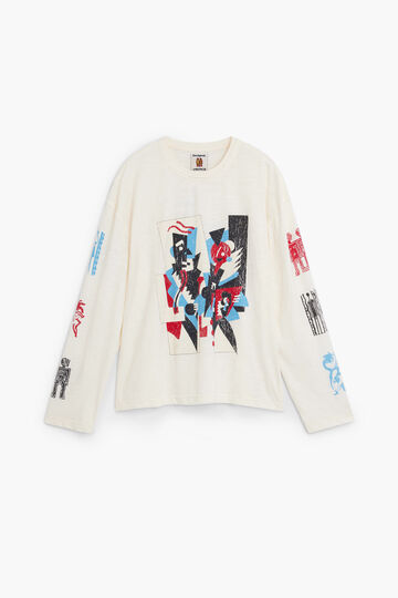 Vintage printed long-sleeve T-shirt | Desigual