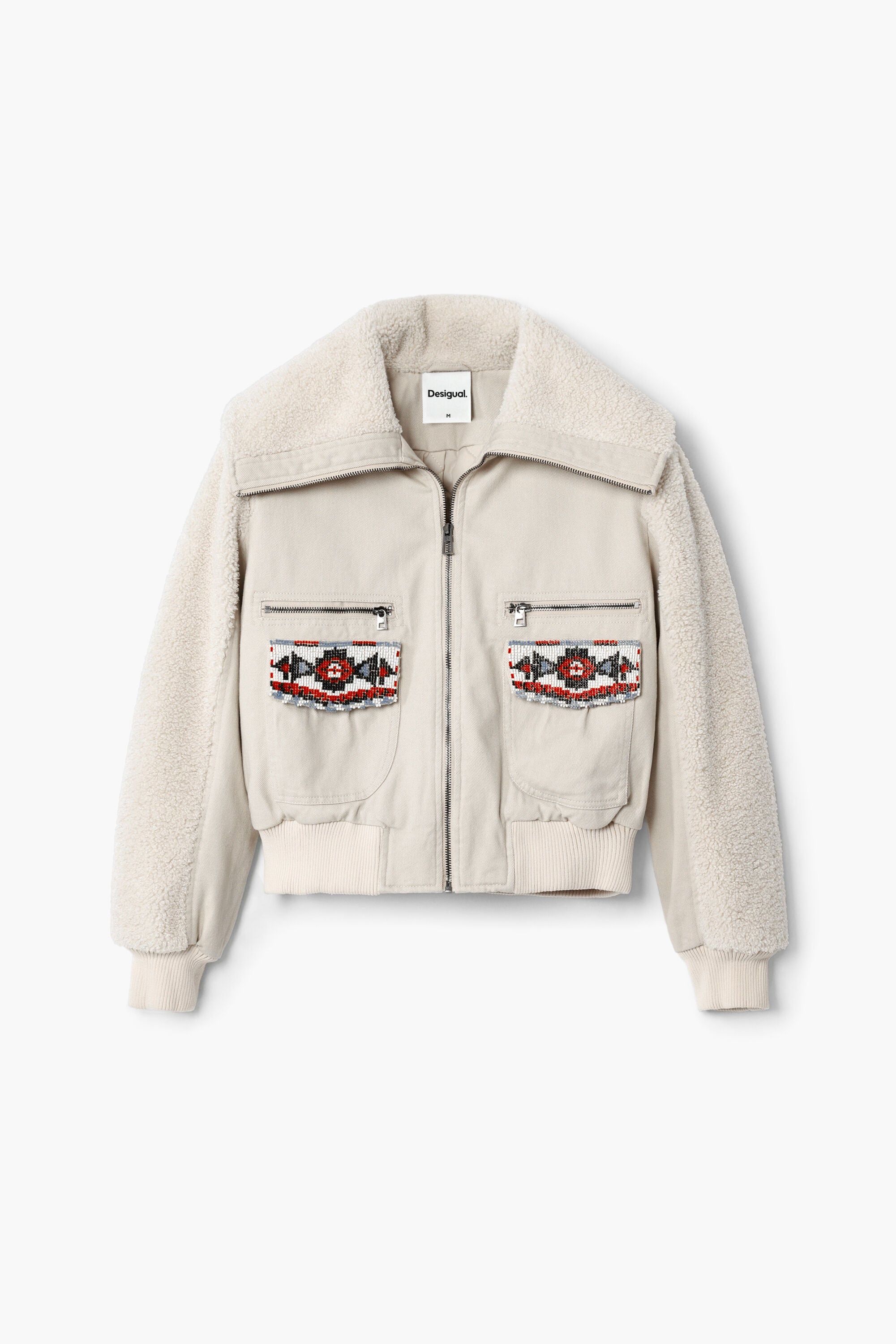 Desigual Vrouw Wit Truckerjack, Katoen, Xl