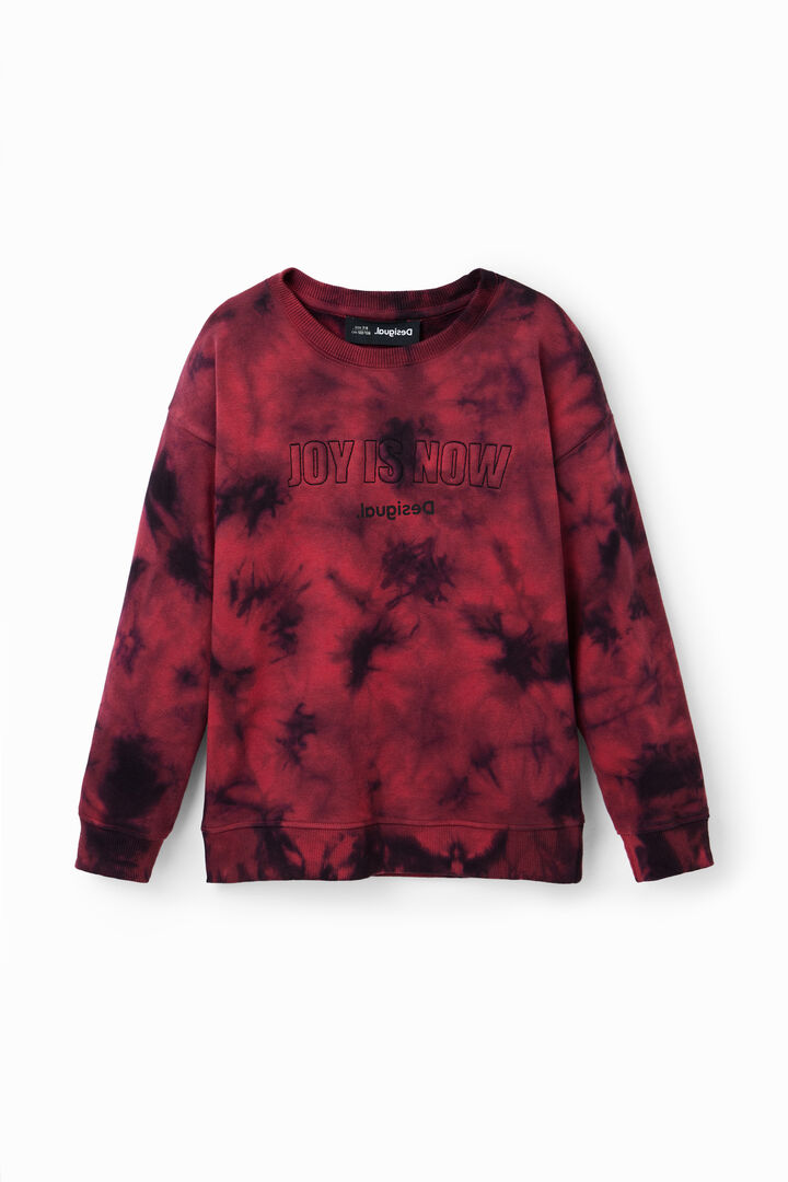 Sweatshirt met tie-dye