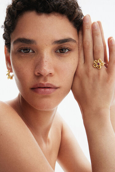 Pendientes baño oro Zalio | Desigual