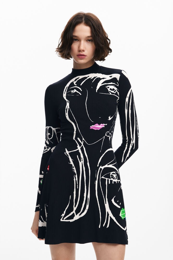 Face print dress | Desigual