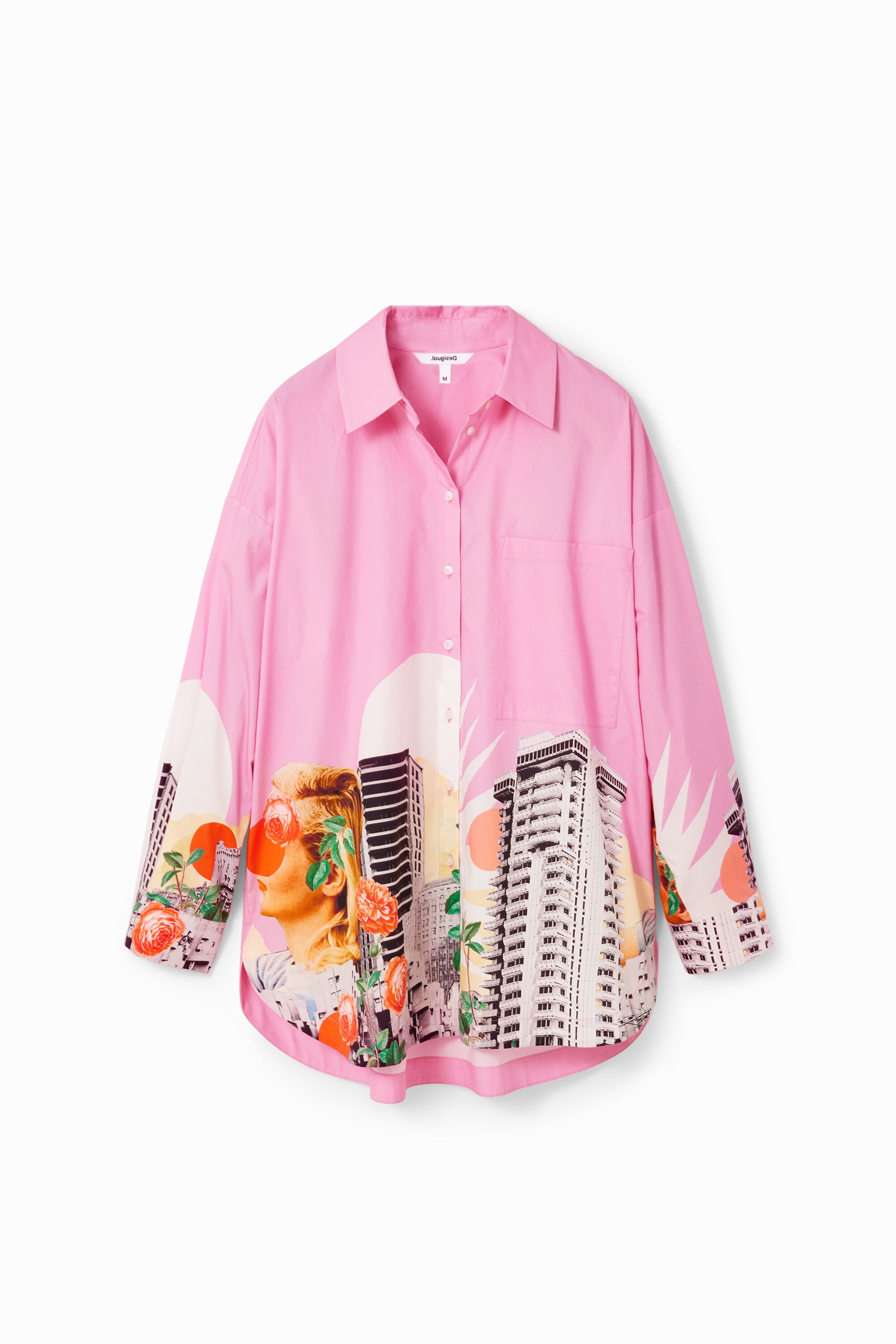 Camisa oversize collage