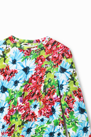T-shirt fleuri multicolore | Desigual
