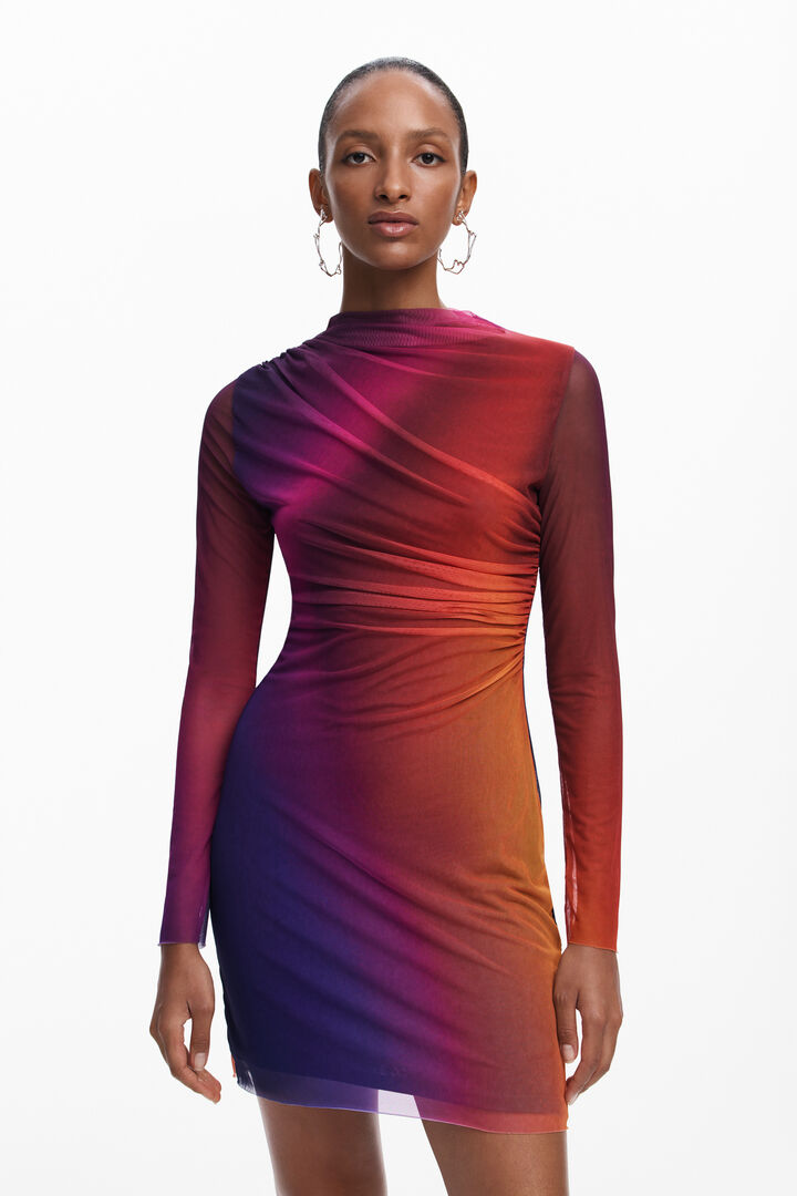 Vestido corto degradado | Desigual
