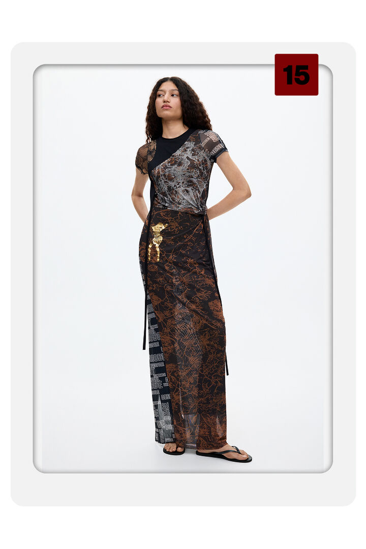 Vestido Largo estampado Ottolinger