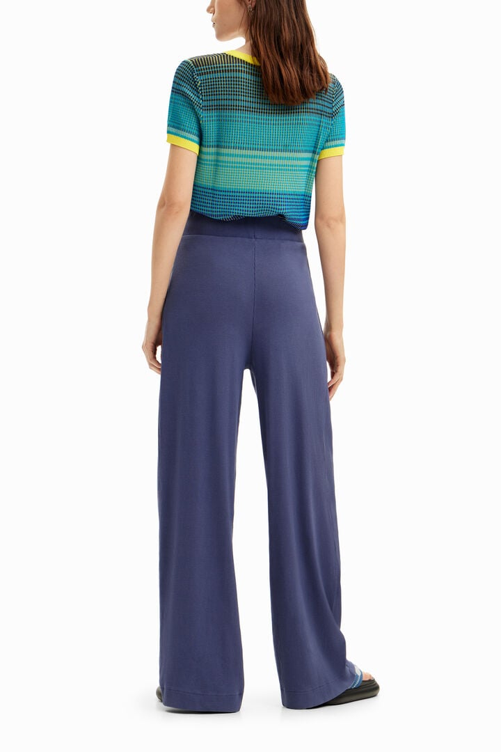 Wide-leg knit trousers | Desigual