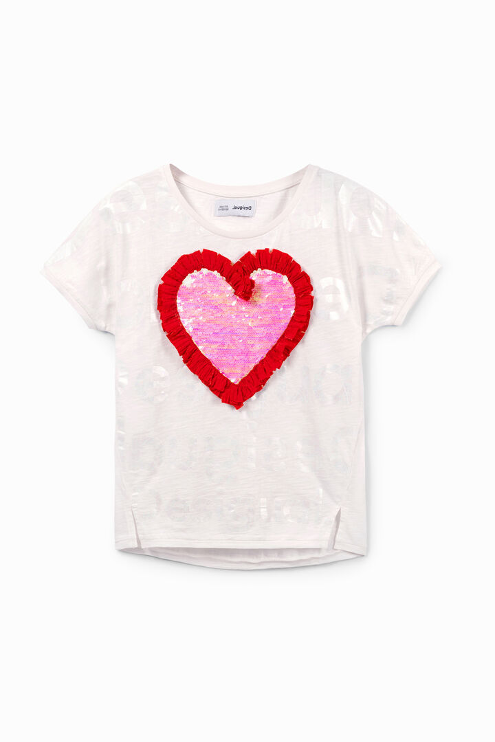 Heart sequins T-shirt