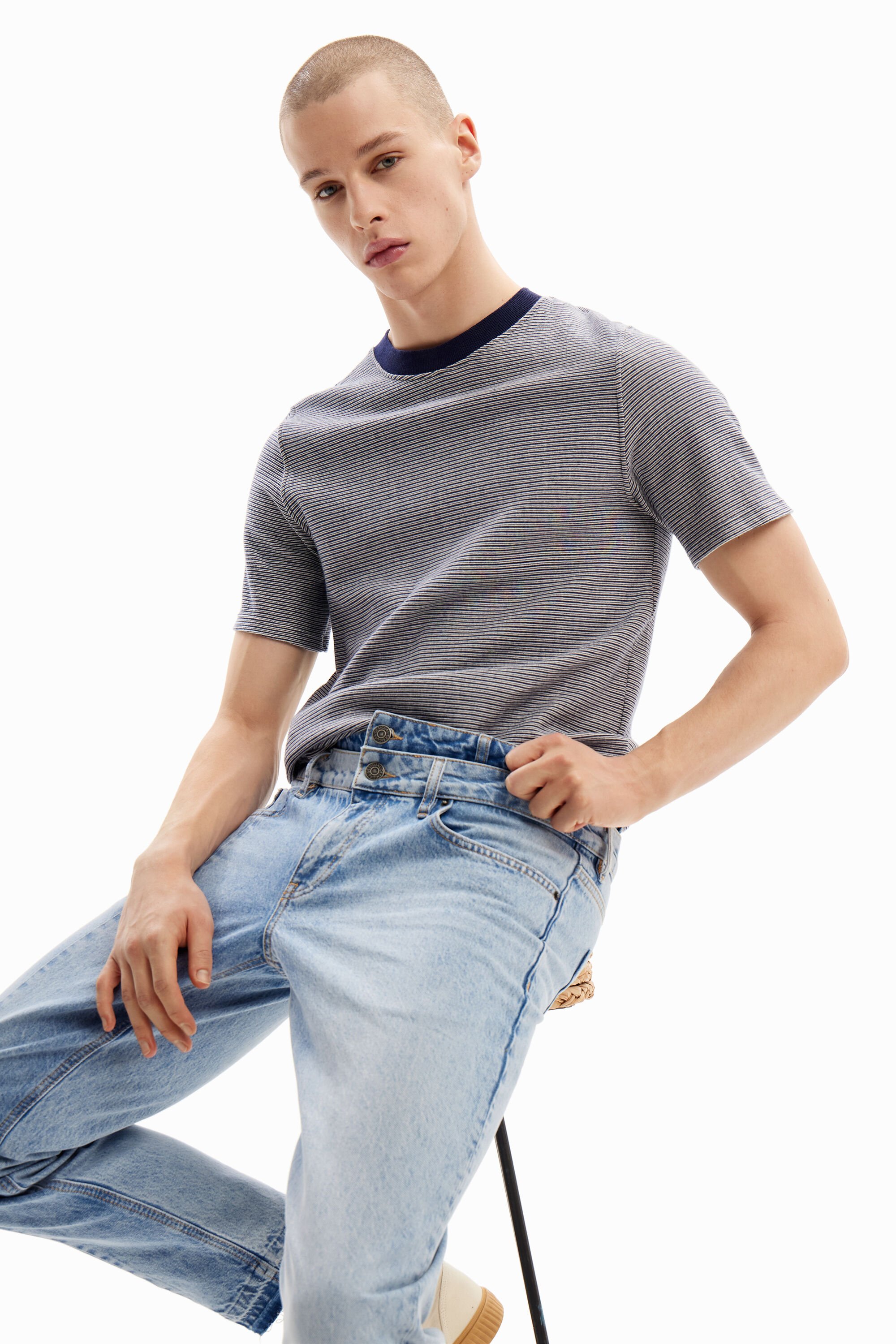 Desigual Double-waist carrot jeans