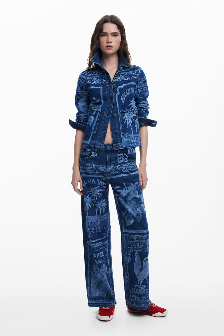 Postkarten-Jeans