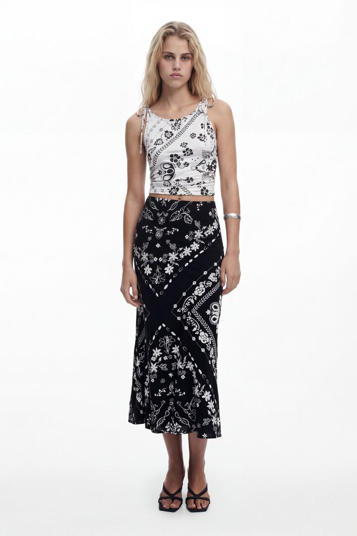 Black bandana skirt