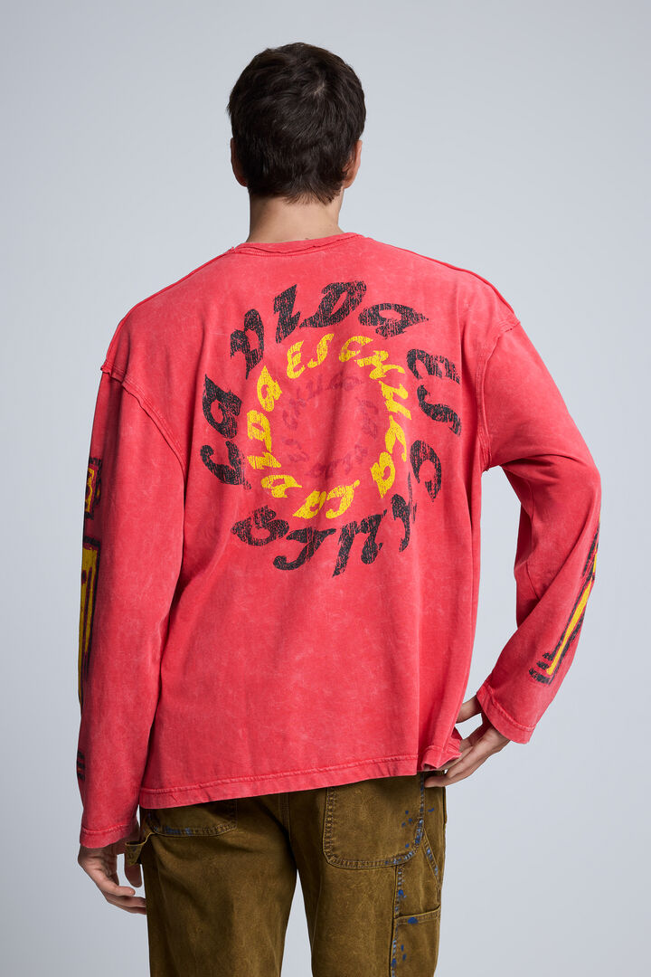 T-shirt met lange mouwen van katoen