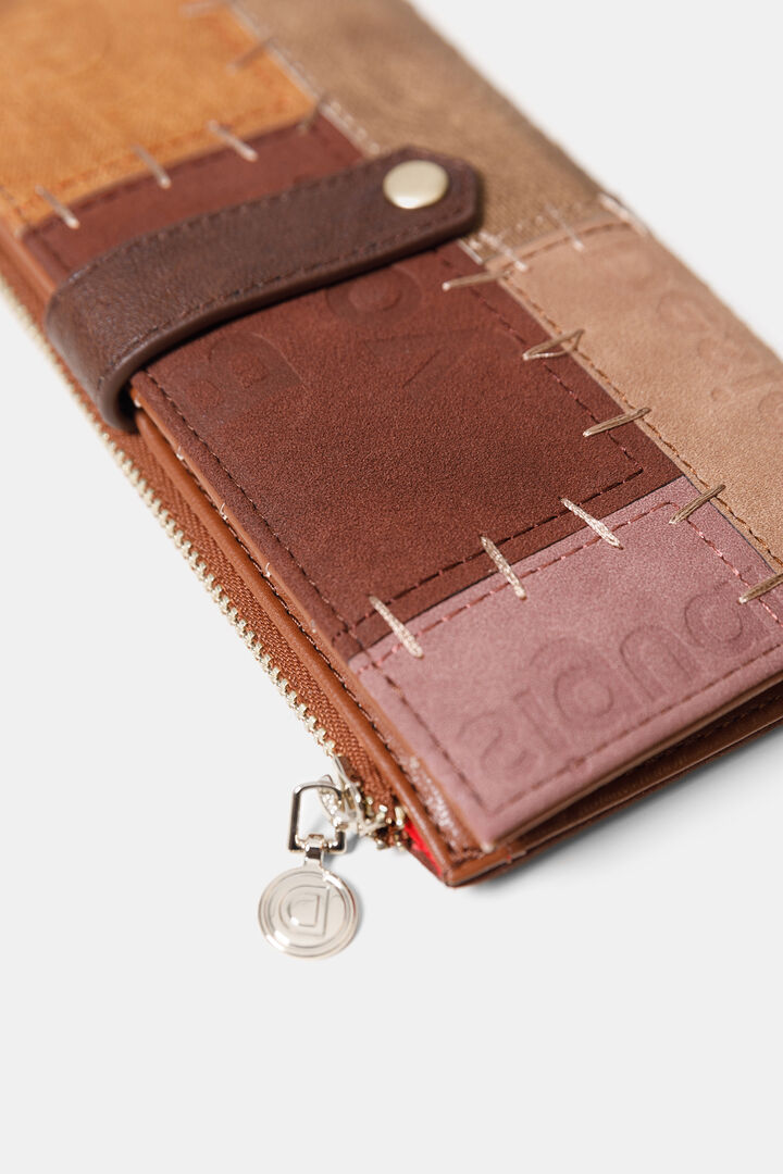 Monedero efecto piel patchwork | Desigual
