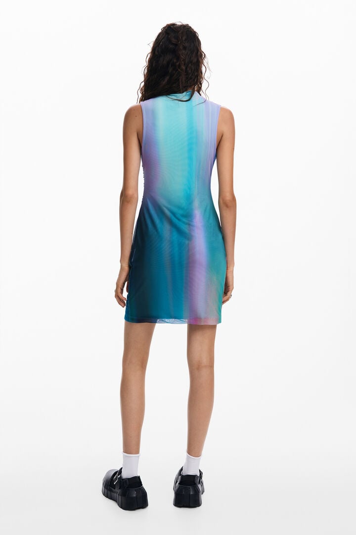 Tulle dress with gradient effect | Desigual