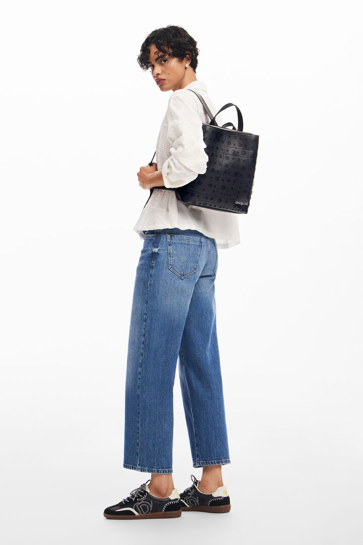 サークル模様のレザー風バックパック | Desigual