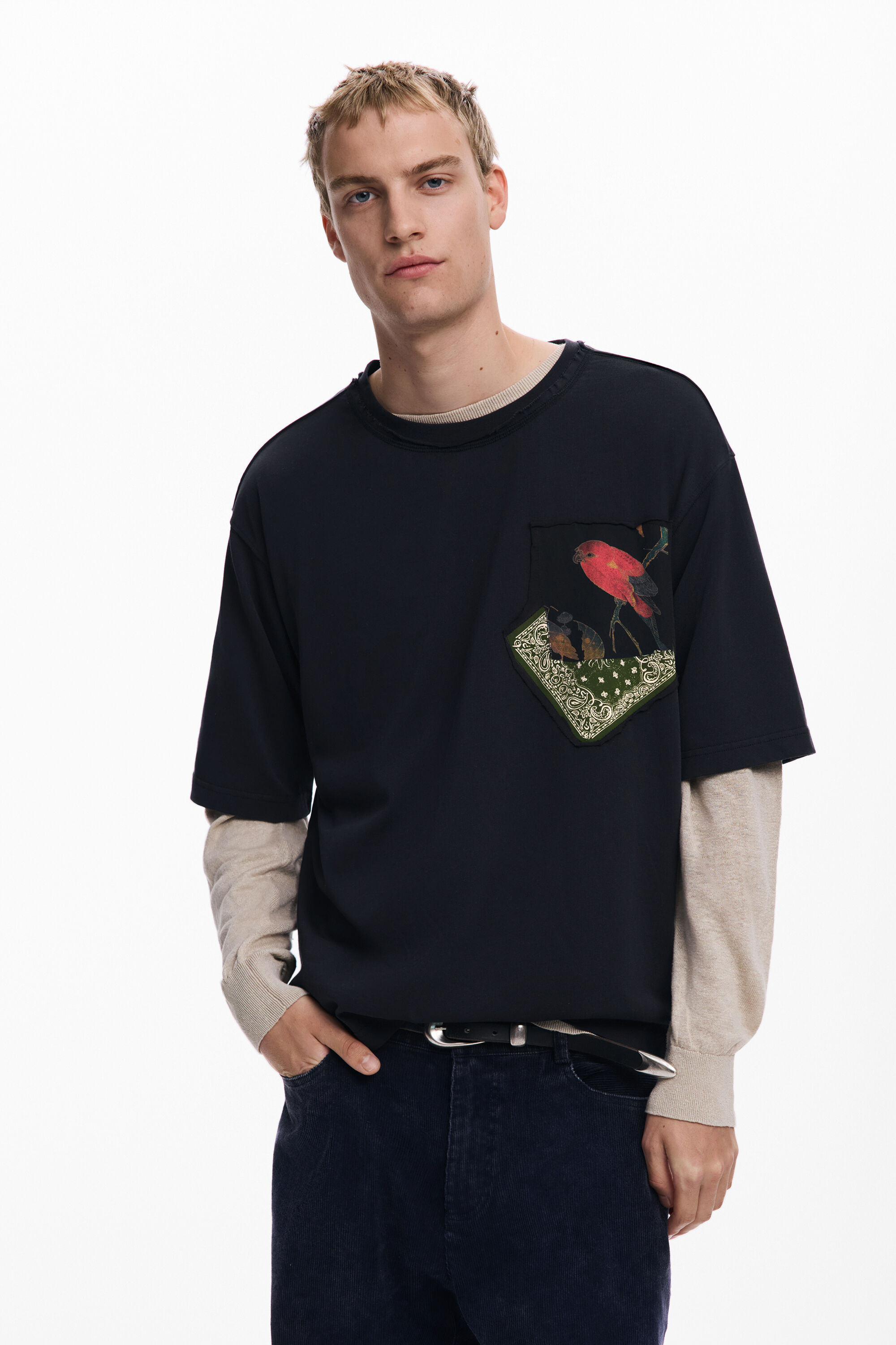 Kurzarm-T-Shirt Bandana