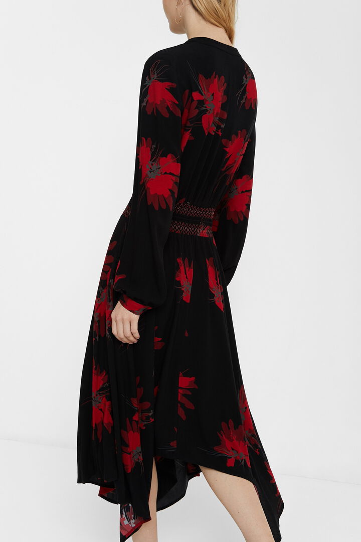 Long sleeve flared dress | Desigual
