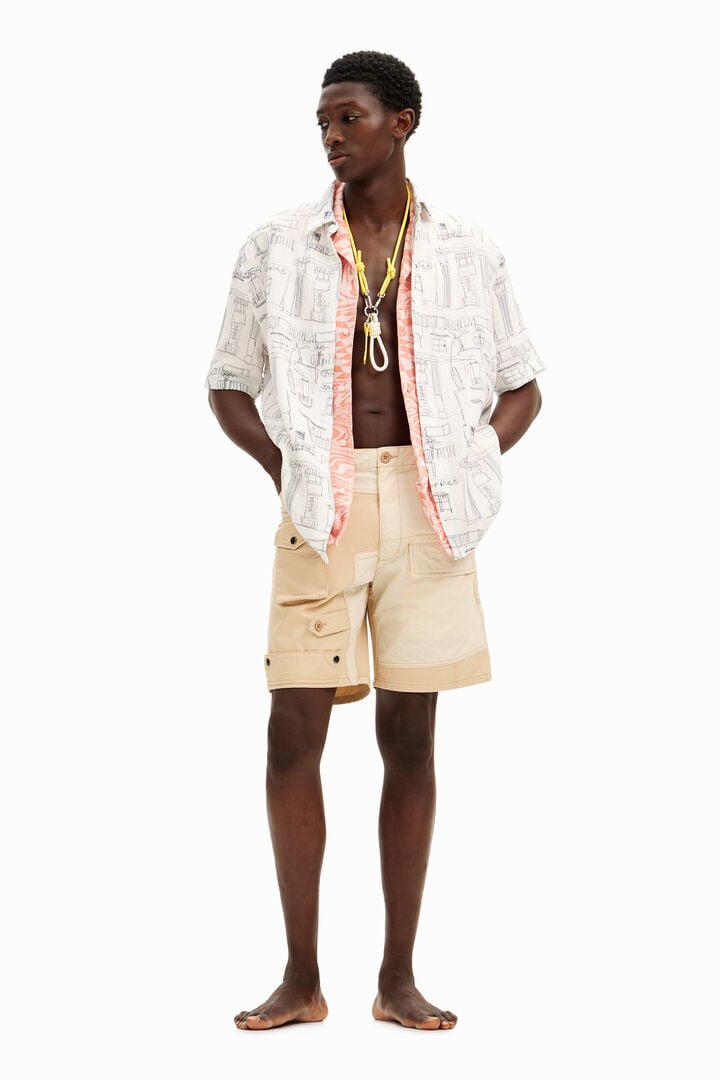 Camisa ilustraciones columnas | Desigual