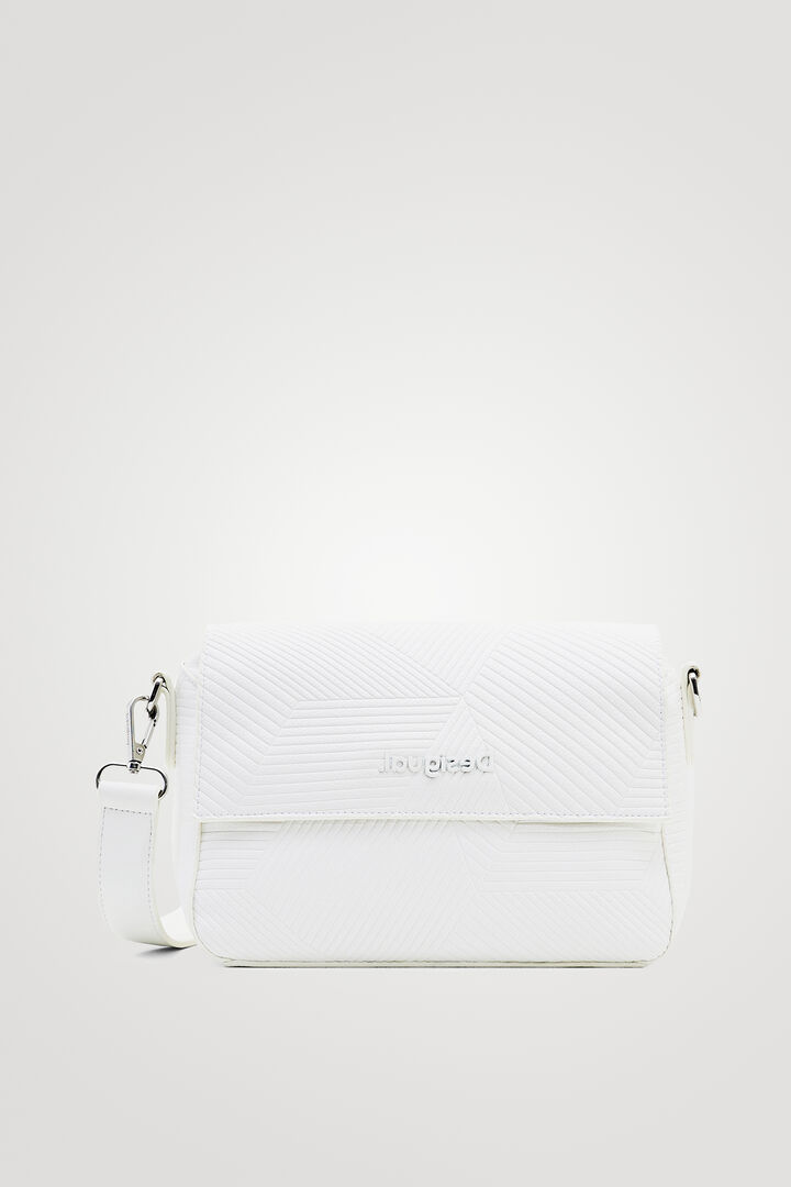 Striped geometric sling bag | Desigual