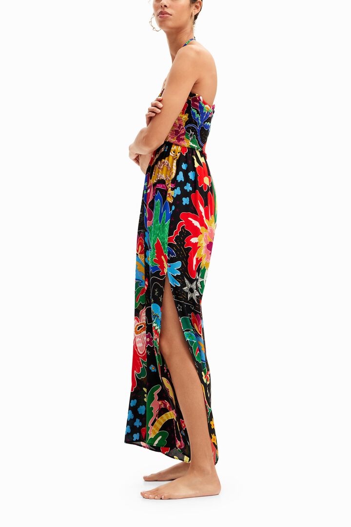 Mono largo halter dibujos jungla | Desigual
