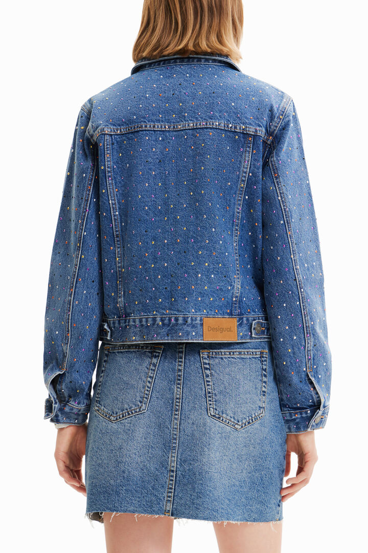 Studded denim trucker jacket | Desigual