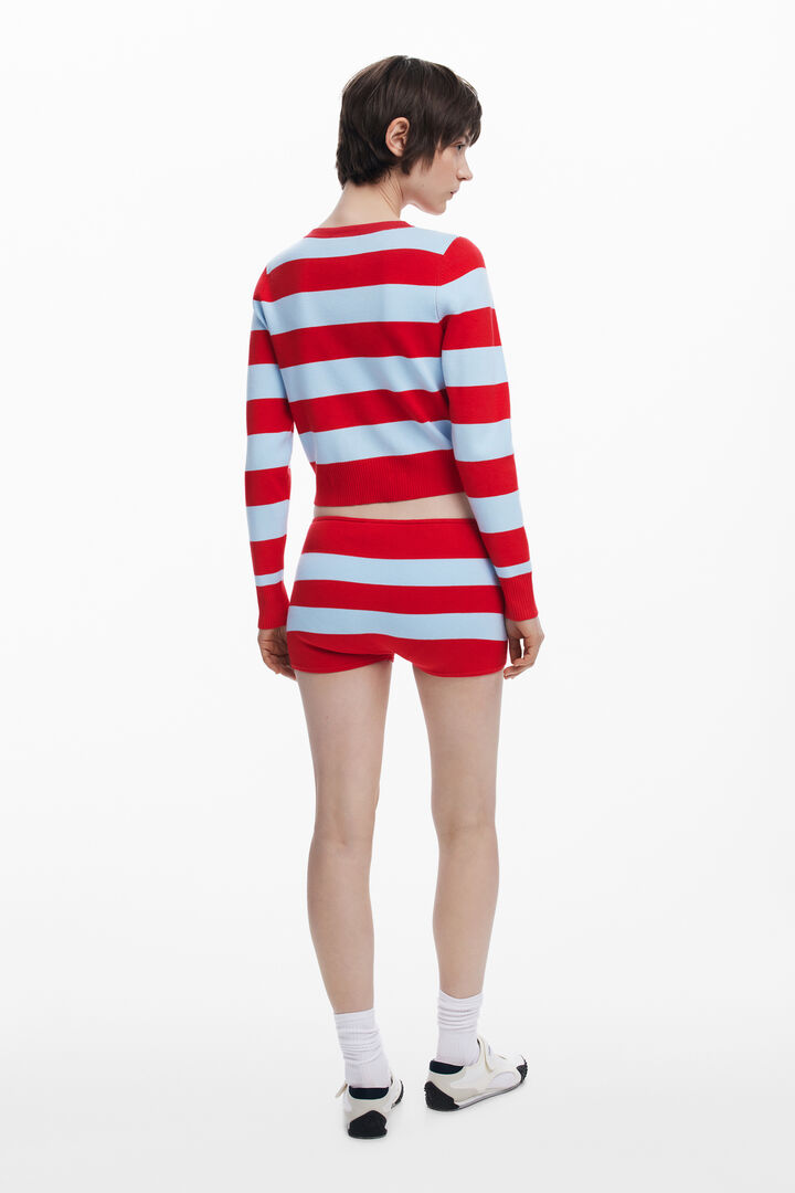 Ribbed striped cardigan | Desigual