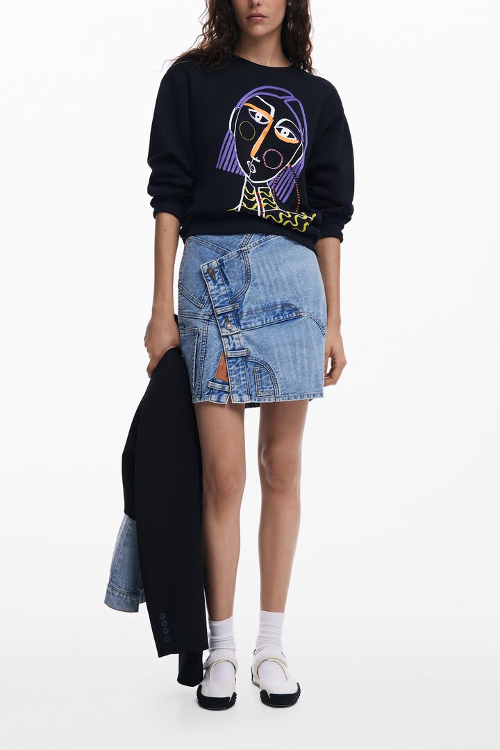 Printed sweatshirt | Desigual