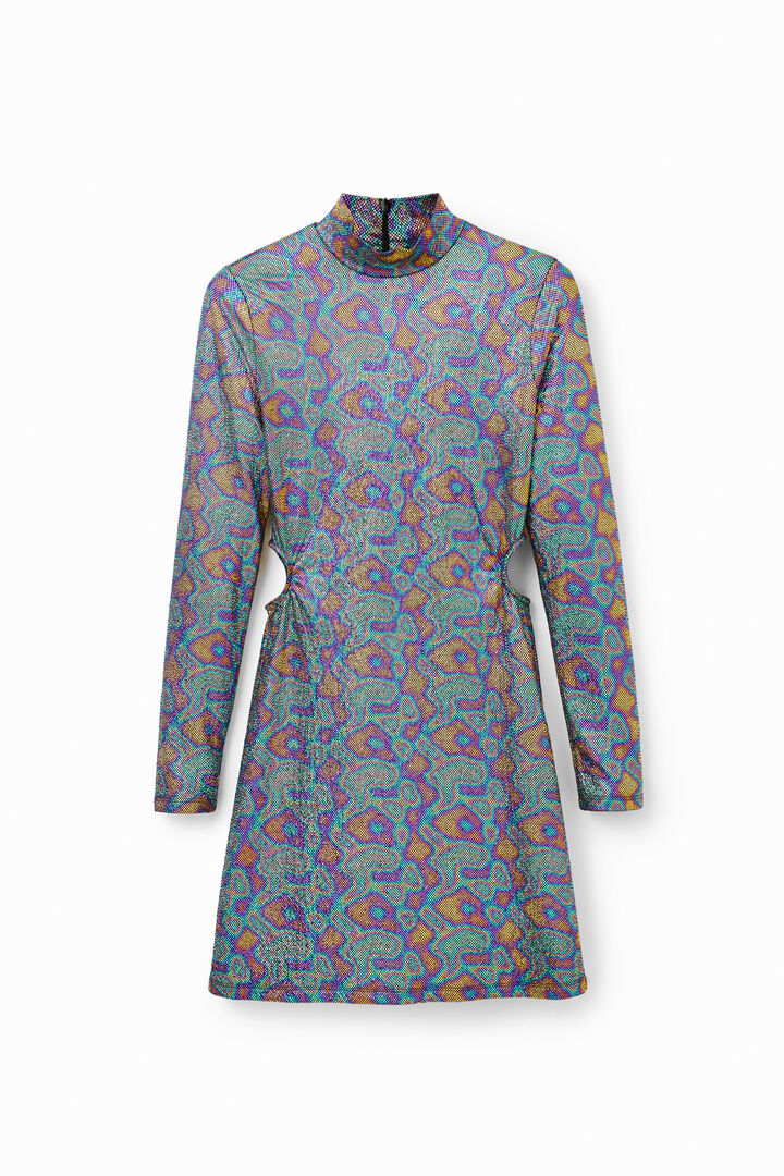 Krátké metalické šaty | Desigual