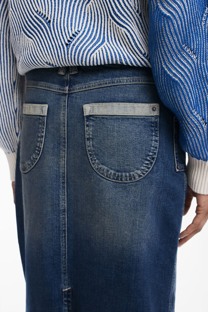 Denim midi skirt | Desigual
