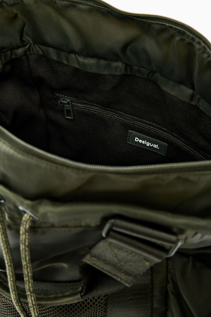Mochila mediana multiposición nylon | Desigual