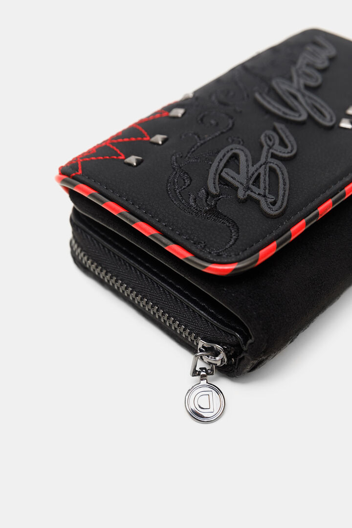 Coin purse embroideries message | Desigual