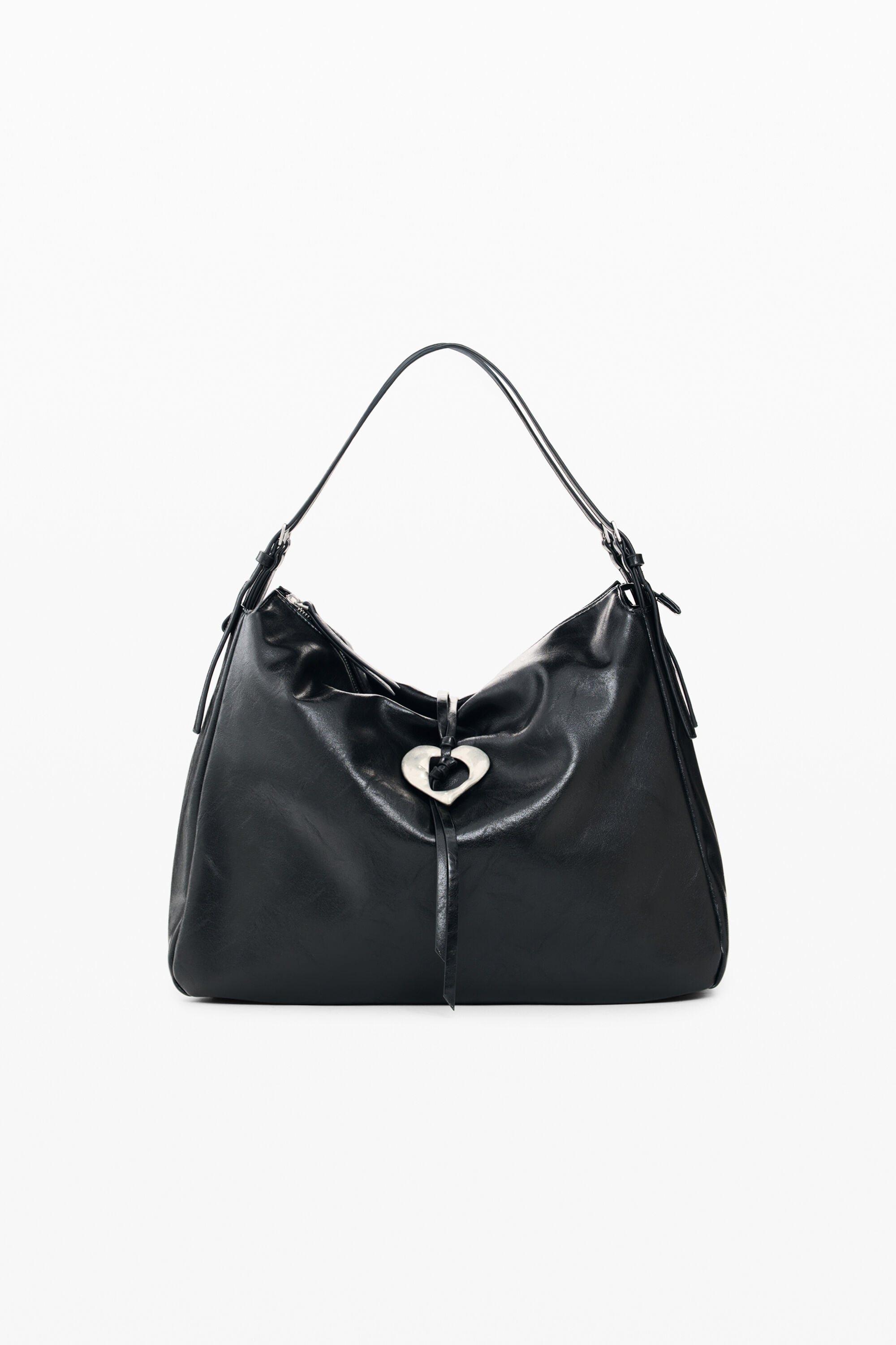Desigual, large crossbody bag effect, Women, Polyurethane, Black, U