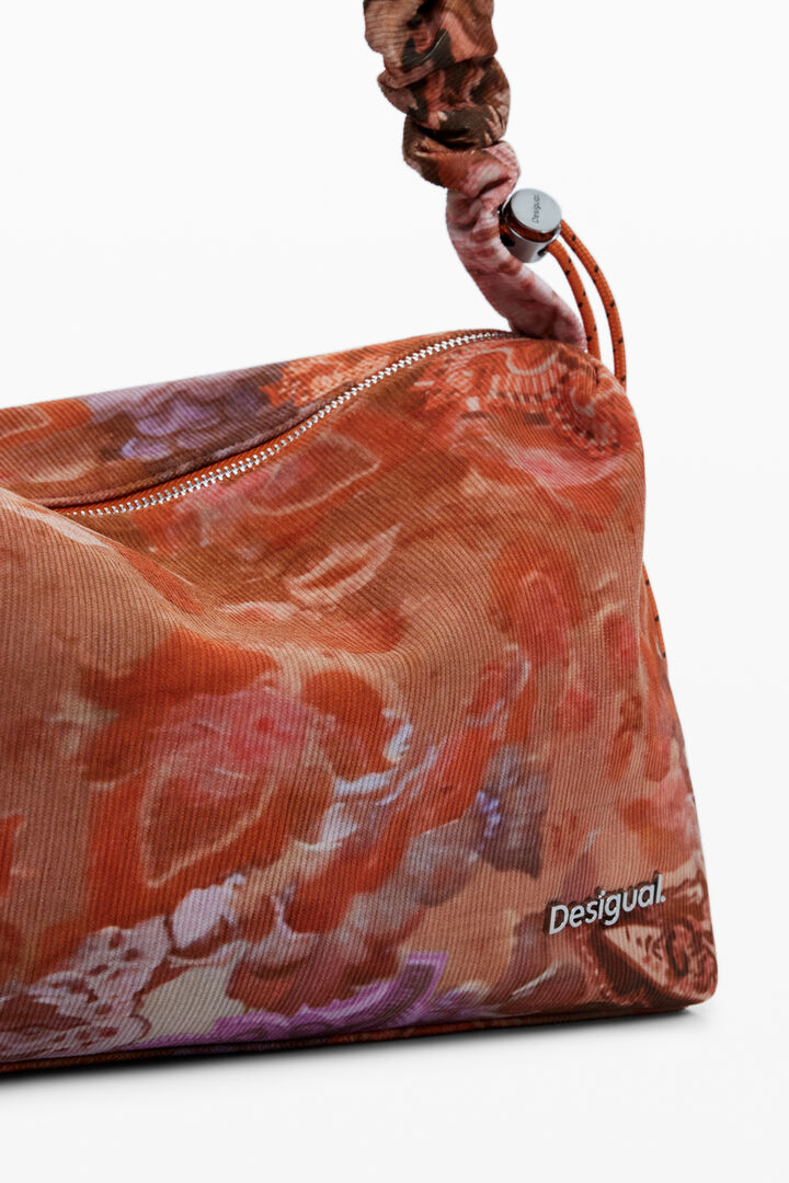 Medium floral texture handbag | Desigual