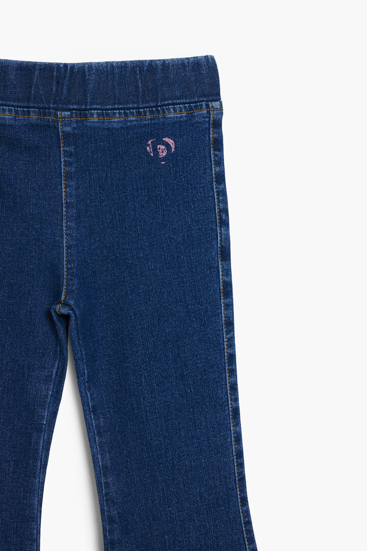 Flared denim-effect leggings | Desigual