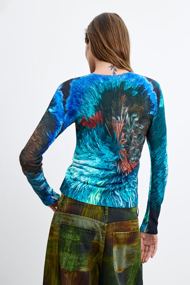 su&eacute;ter estampado M. C. Lacroix
