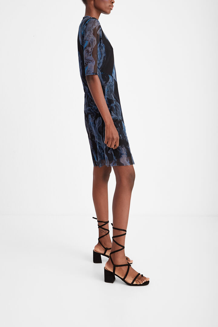 Vestido marmolado efecto 3D | Desigual