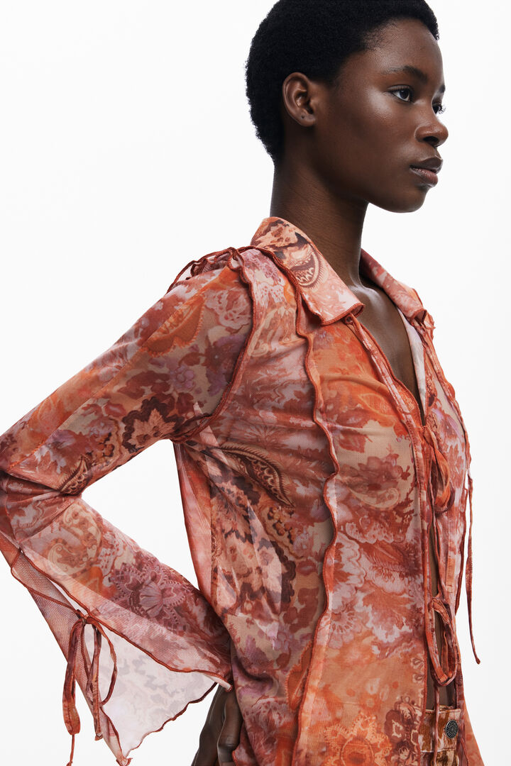 Chiffon T-shirt with bows | Desigual